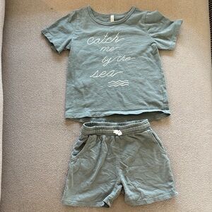 Rylee + Cru Green Kids Matching Set
